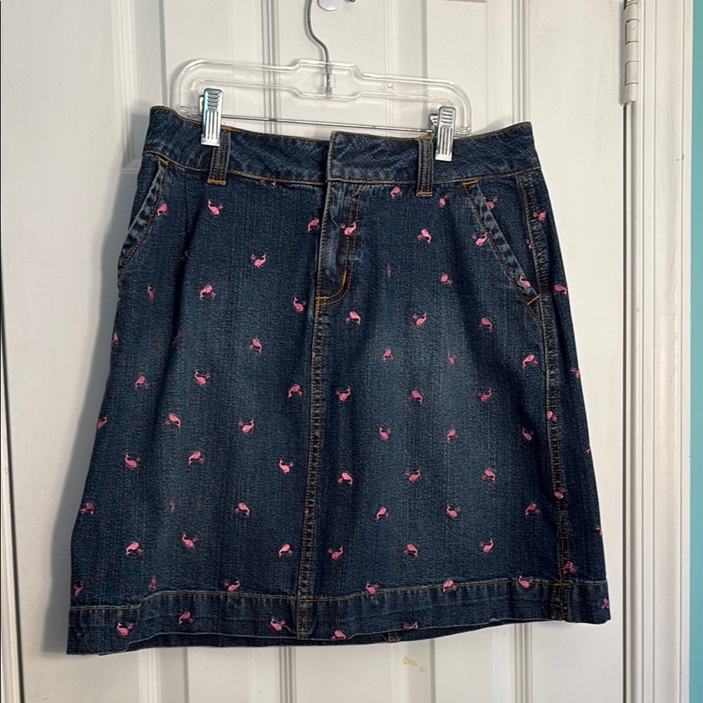 Vintage Lilly Pulitzer Denim Skirt